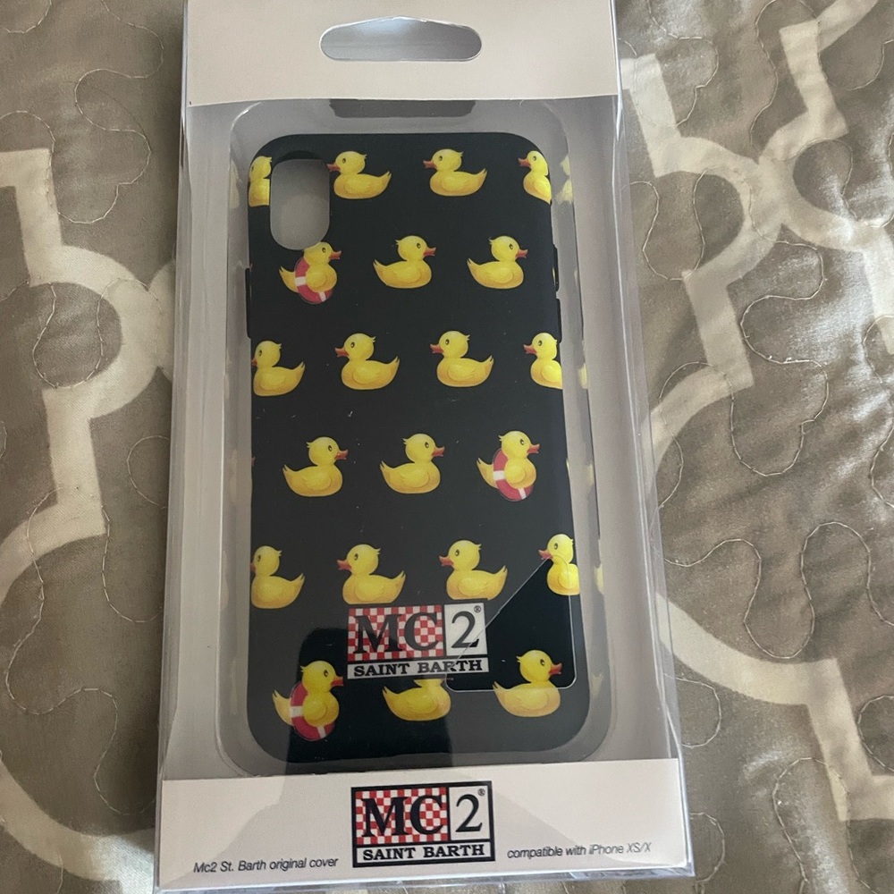 MC2 Saint Barth Black Duck Pattern Phone Cover